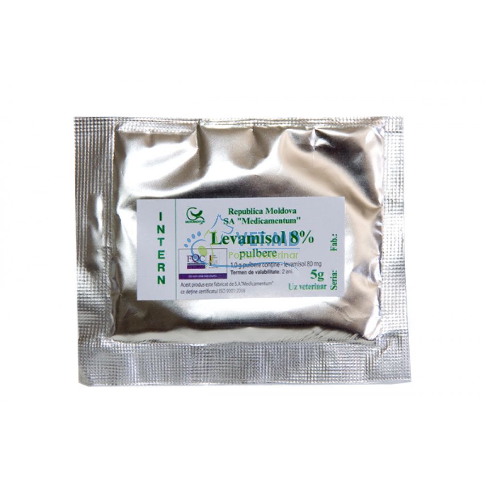 Levamisol 8% pulbere, 1 kg