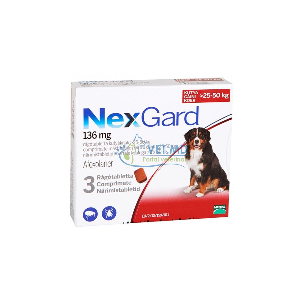 NexGard для собак 25-50 кг, 1 таблеткa