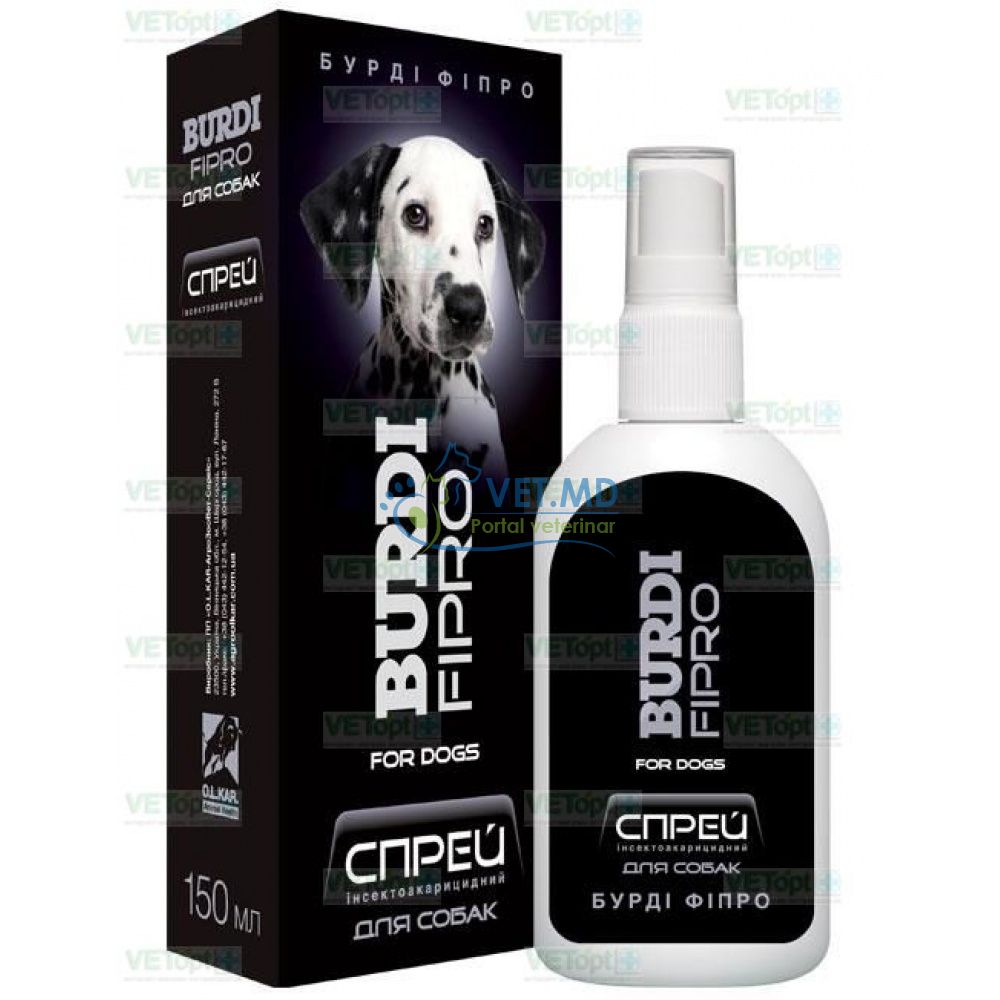 Spray Burdi FIPRO pentru câini 150 ml