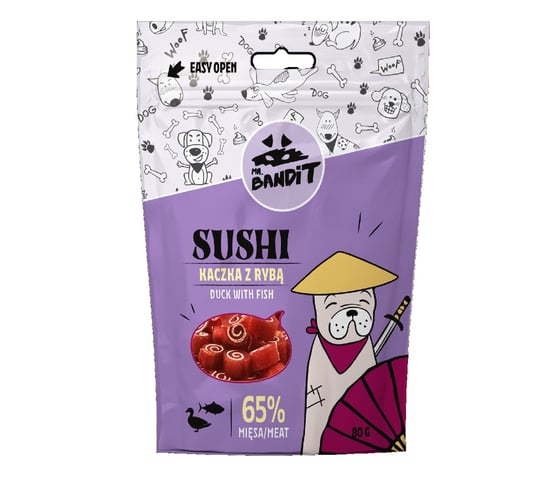 SUSHI Peste (min 21%), piept rata - Sushi duck &fish (rata& peste)
